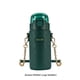 thumbnail image 3 of Advancent Botella de agua cruzada de acero inoxidable para mujer, portátil, decorativa, de Color sólido, 450ml, pajita de repuesto para beber Teteras Verde, 3 of 6