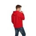 thumbnail image 3 of VICT POPU Men's Casual Hooded Pullover, Long-Sleeved Plaid Jacquard Large-Pocket hoodie, Solid Color Simple Hooded Sweatshirt，Red，XXL, 3 of 5