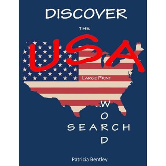 Pre-Owned Discover the USA: Large Print Word Search