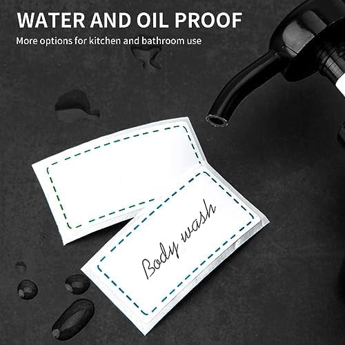 500 Removable Freezer Labels, 2x3 inches Water Oil Waterproof Stickers to Write on for Bottles Canning Containers Jars Pantry Organization Paper Name Clothes Tags Box Storage Bins Daycare, 3 Color