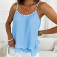 thumbnail image 2 of Sngxgn Womens Tank Top V Neck Basic Camisole(Blue,S), 2 of 5