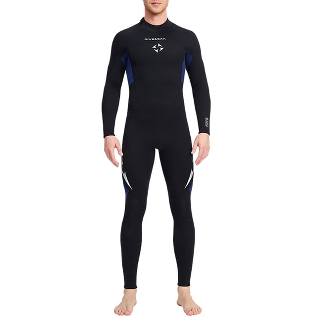 Naiovety DIVE SAIL Trajes de neopreno de 3MM Traje de buceo de neopreno SCR Pantalones largos de manga larga Traje de surf resistente al desgaste para Deportes acuáticos azul oscuro SG Naiovety OD003296-18