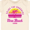 thumbnail image 4 of Inktastic Summer Enjoy the Sunshine Vero Beach Florida in Pink Boys or Girls Baby Bodysuit, 4 of 5