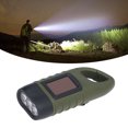 thumbnail image 4 of Solar Hand Crank Flashlight,  Green LED Flashlight Rechargeable  For Outdoor Sports For Climbing, 4 of 8