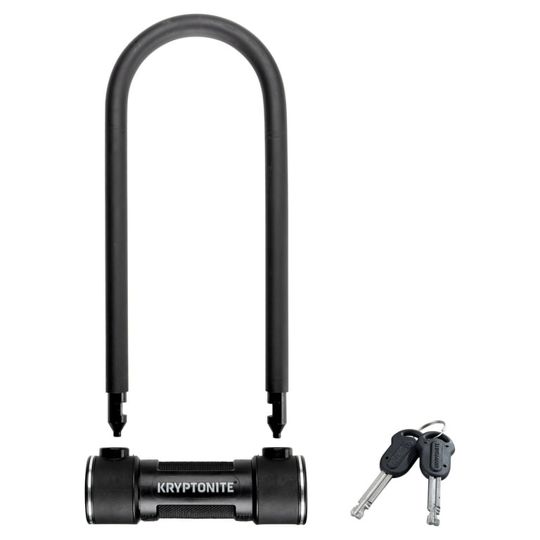 Kryptonite Level 5 14 mm U-Lock Bicycle Lock with Looped Bike Security  Cable 