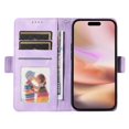 thumbnail image 4 of Funda GANGXUN para iPhone 16 con diseño acolchado elegante, cuero PU, protección total y ajuste preciso, 4 of 5