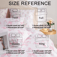 thumbnail image 6 of Pink Bow Duvet Cover Girls Pink Floral Duvet Cover Set Romantic Princess Style Bowknot Bedding Set Ultra Soft Reversible Garden Flower Bedding Twin Size, 6 of 6