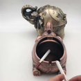 thumbnail image 3 of Metal Elephant Ashtray Zinc Alloy Windproof Ash Tray with Lid Smoking Supplies for Home Office Decoration Men Smoke Father Day Gift purple, 3 of 4