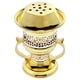 thumbnail image 2 of Quemador de incienso Mubkhara Swiss Arabian de carbón metálico forma de copa Dorado grande 1 pieza Bakhoor, 2 of 3