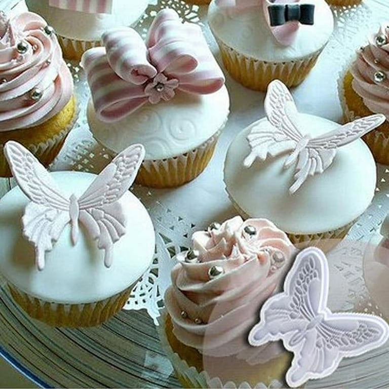 4Pcs Butterfly Fondant Mold Set - Silicone Cake Decorating Tools For Wedding, Birthday Cakes, Gum Paste, Chocolate