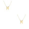 thumbnail image 3 of Collar de amistad Sonducket Ajustable dorado piscis 2Conjunto, 3 of 6