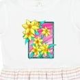thumbnail image 4 of Inktastic Daffodils 90's Retro Colors Illustration Girls Toddler Dress, 4 of 5