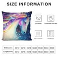 thumbnail image 5 of Cute Unicorn Decorative Throw Pillowcases Kawaii Dreamy Soft for Purple Cases, 5 of 5