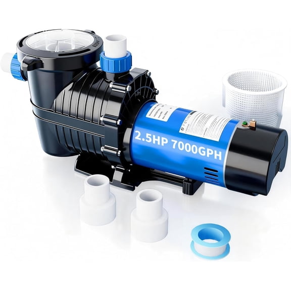 LANCHEZ In/Above Ground Pool Pump, High Flow, Dual Voltage