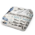 thumbnail image 2 of LHSHID To My Husband Throw Blanket Soft Fuzzy Fleece Blanket For Couch Bed Living Room Decoration 50x60in, 2 of 6