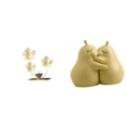 thumbnail image 1 of Estatua de figura,Estatuas de hojas y flores de metal,esculturas decorativas,Figuras decorativas para el hogar,para estante,mesa o vitrina.,sujetalibros decorativos,Sujetalibros decorativos, 1 of 8