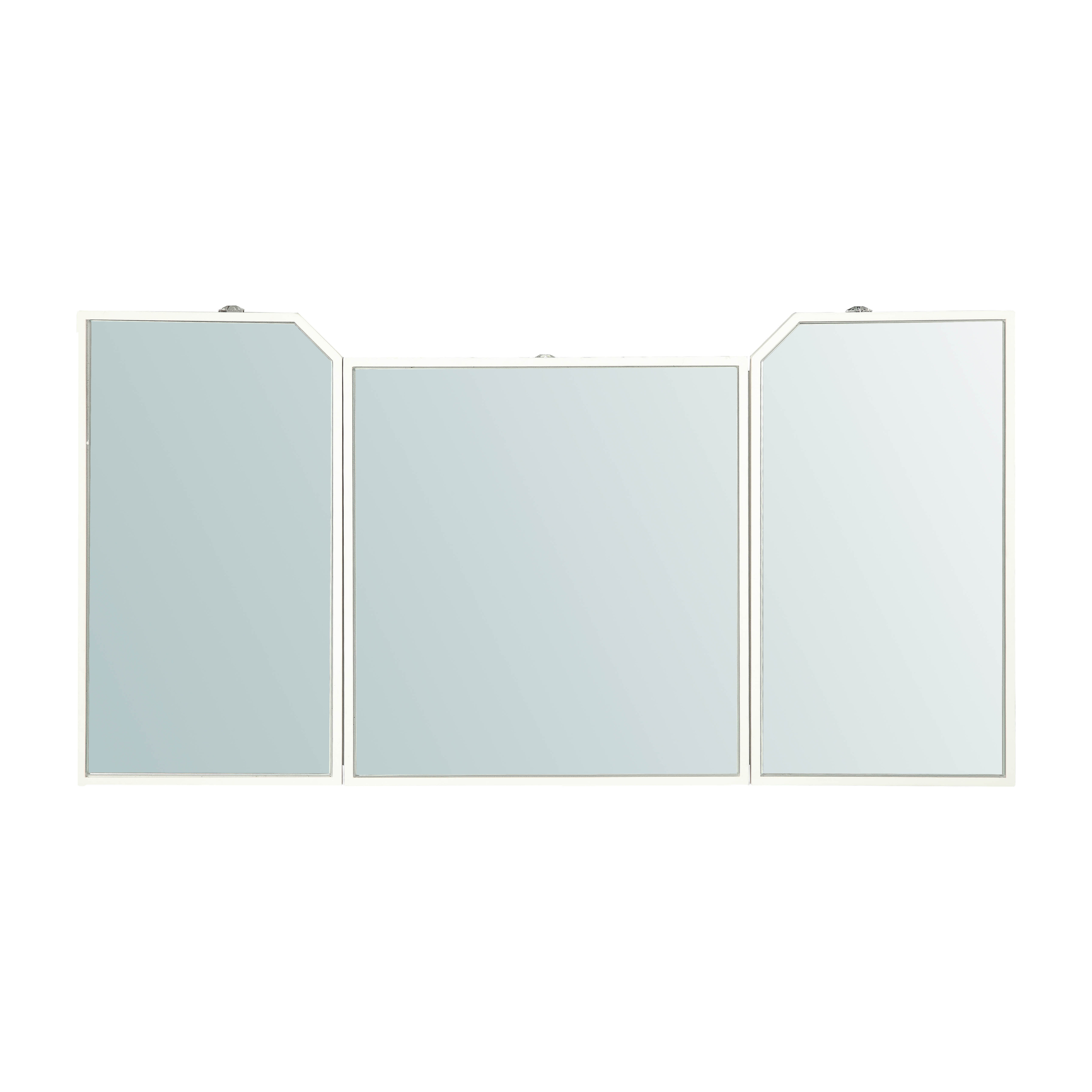 Furniture of America Boise Contemporary 2-Piece Lift-Top Vanity Set, White