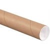 3" X 48" Heavy-Duty Mailing Shipping Tubes With End Caps (5)
