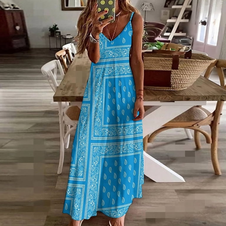 blue bandana dress Audrey #4 Elephant Cobalt Dress 10 / Cobalt Blue 100% cotton print dress YOURS Plus Size Cobalt Blue