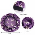 thumbnail image 2 of 2025 Spring Sales! HairCare, 2022 Printed Elastic Headband Satin Hat Nightcap Women's Beauty Salon Sleep Single Layer Nightcap by MuseCraft Cosmetics, 2 of 7