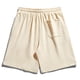thumbnail image 2 of Ceisia Men's Gift Relaxed Minimalist Cargo Sweat Shorts Mid-Rise Elastic Waist Nylon Spandex Snap Button Side Label Shorts, 2 of 4