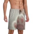 thumbnail image 2 of Sikiie Raindrop Kitten Paw Mens Pajama Shorts, Lounge Pant, Men's shorts，Sleep Pj Shorts for Men-Small, 2 of 6