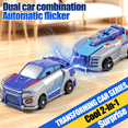 thumbnail image 3 of Dual Car Combine Dino Toy, Transforming Robot Dinosaur and Car Playset, 3 of 8
