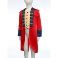 thumbnail image 3 of Kaerm Veste Prince Médiéval pour Enfants Garçons Révolutionnaire Guerre Manches Longues Queue-de-Pie Victorien Blazers Spectacle Magicien Rouge 10, 3 of 7