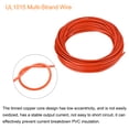 thumbnail image 4 of Uxcell 18AWG 18 Gauge Cable Trenzado de Conexión PVC Cobre Estaño 50ft Naranja, 4 of 7