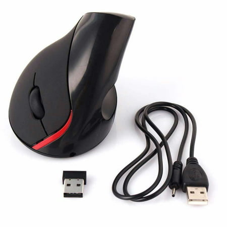 2.4 Ghz Wireless Vertical Ergonomic Optical Rechargeable 5D 2400DPI Gaming (Best Ergonomic Wireless Mouse)