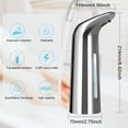 thumbnail image 6 of Automatic Soap Dispenser, 13.5oz/400ml Soap Dispenser, Touchless Hand Sanitizer Dispenser Electric, Motion Sensor Waterproof Pump for Bathroom Kitchen Dish Soap, Silver, 6 of 7