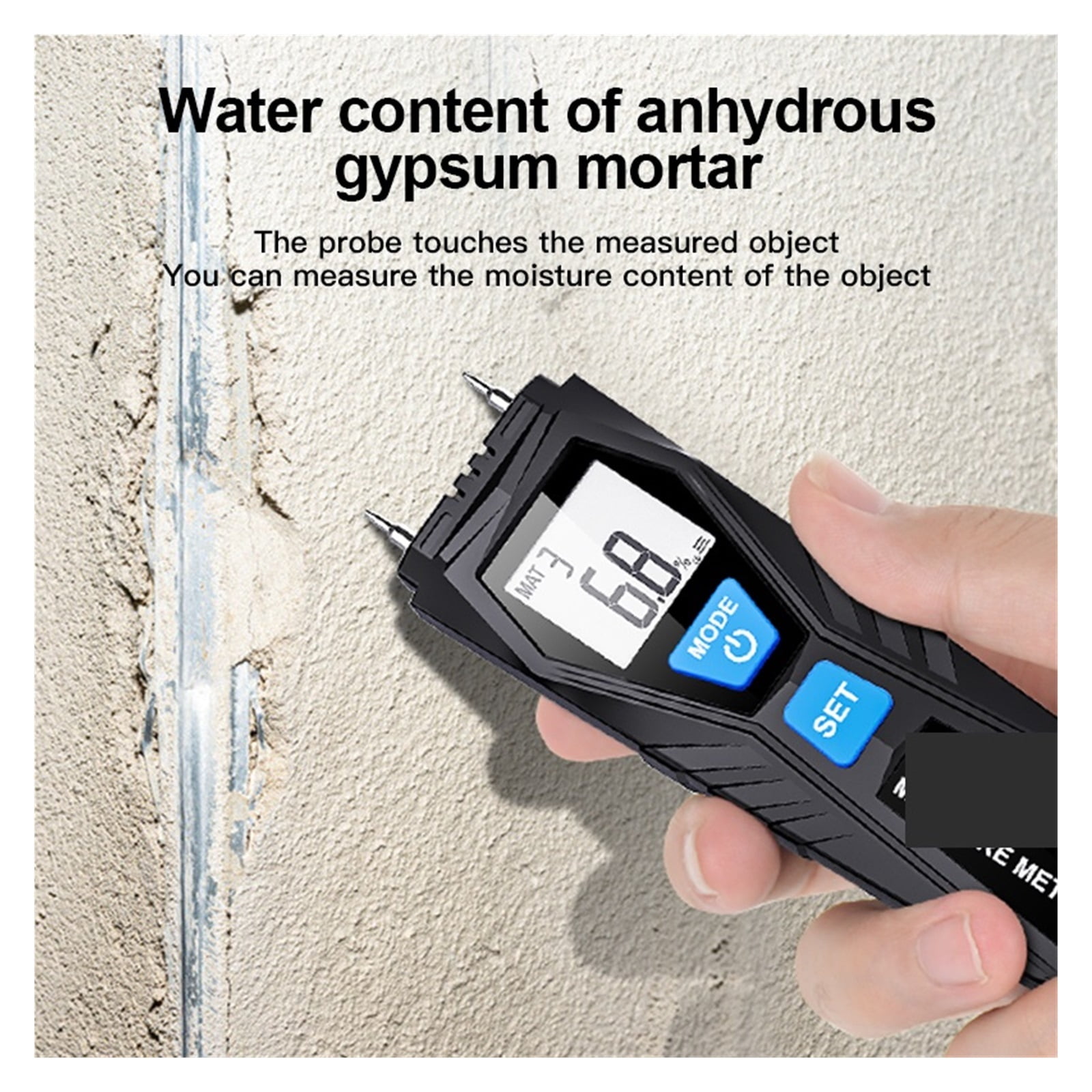 Two Pins Moisture Meter For Wood Digital Timber Damp Detector Portable Humidity Tester Wall Hygrometer Wood Humidity Tester ,Wide Applications