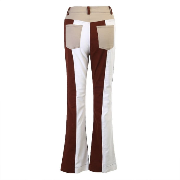 Casual Vintage Flare Pants For Women Solid Color Disco Dance 70's Bell  Bottom Hippie Pants