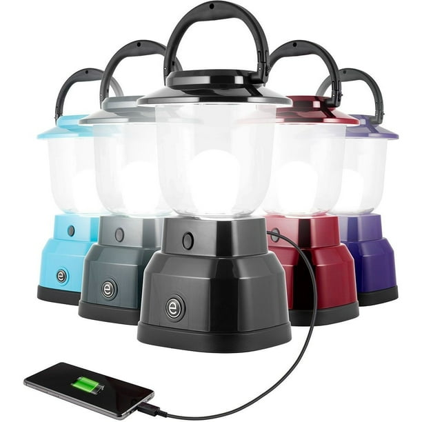 Enbrighten USBCharging 6 D LED Lantern, 800 Lumens, Black, 49549