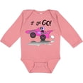 thumbnail image 3 of Inktastic Go Go Go Pink Racing Car Boys or Girls Long Sleeve Baby Bodysuit, 3 of 5