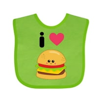 Inktastic I Love Cheeseburgers Boys or Girls Baby Bib