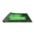thumbnail image 2 of Ahgly Company Indoor Round Abstract Emerald Green Contemporary Area Rugs, 4' Round, 2 of 4