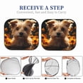 thumbnail image 6 of Salouo Sunflower Cute Puppy Pattern Car Windshield Sun Shade Foldable | Front Windshield Shade for Sun, Heat and UV Rays | Interior Sun Protection-Small, 6 of 6