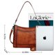 thumbnail image 3 of Minibandolera Iwee de piel retro con monedero, color marrón, 3 of 7
