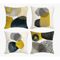 thumbnail image 1 of Xtellar 4 Fundas Para Cojines Decorativos Lino Estilo Abstracto 45cm, 1 of 1