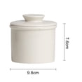 thumbnail image 6 of Eoperou French Butter Crock: Ceramic Jar with Sealed Lid Solid Color Design Multifunctional Storage, 6 of 7