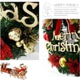 thumbnail image 4 of Bearachild Guirnalda colgante de puerta de pared de Navidad de 30cm, decoración de moda, adorno de flores artificiales, accesorios de diseño de fiesta Kits de decoración para fiestas Campana Bearachild HA070521-07B, 4 of 6