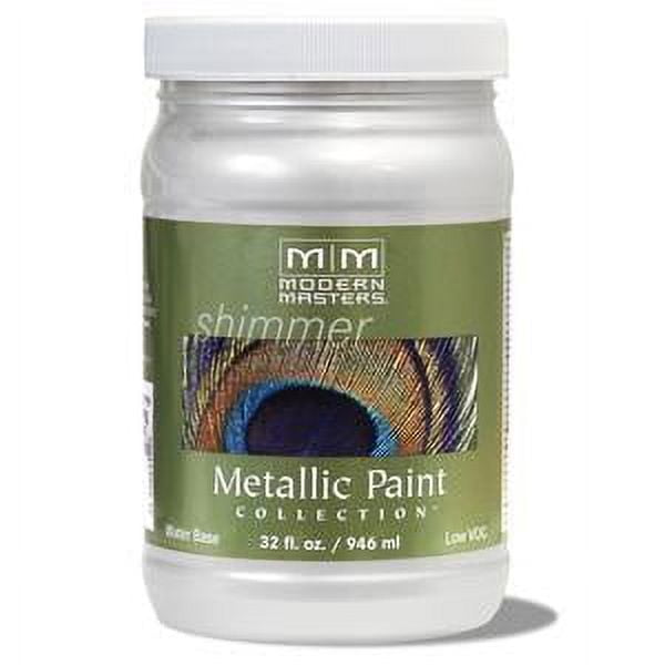 6 oz Modern Masters ME164 Flash Gold Metallic Paint Collection Water-Based Decorative Metallic Paint