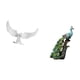 thumbnail image 5 of Estatua de de ángel con de resina, escultura de animal, colección, adorno elegante para oficina, inauguración de la casa, estantería, p, 5 of 8