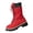02#Red, variant on Womens Lace Up Mid Calf Boots Retro Quilted Knit Cuff Fleece Lined Platform Outdoor Daily Shoes