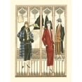 thumbnail image 3 of Vision Studio 15x18 Black Modern Framed Museum Art Print Titled - Art Deco Elegance III, 3 of 5
