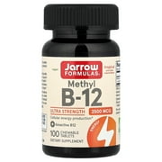 Jarrow Formulas Methyl B-12,Supports Brain Cells and Nerve Tissue, 2500 mcg, 100 Lozenges