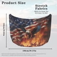 thumbnail image 6 of Uorisanigo Car Cover American Flag Flaming Eagle Comfortable Portable Hood Covers for Cars Washable Car Bonnet Banner for Most Automotive Sedans Trucks Pickup SUVs, 6 of 7