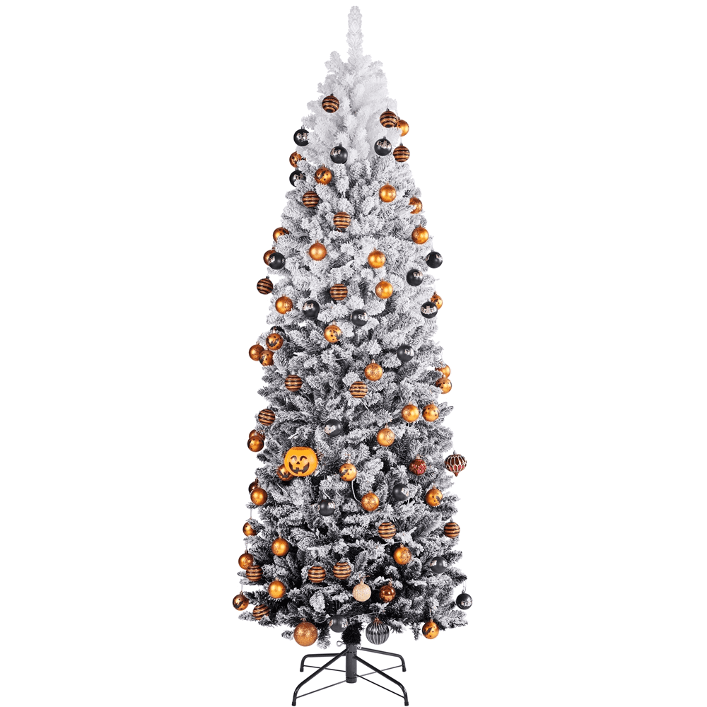 Renwick 7.5ft Prelit Artificial Christmas Tree with 350 Incandescent Lights, Black Gradient