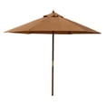 thumbnail image 4 of Yellow Balau Hardwood 6-rib Push-up Pully System Umbrellla, 4 of 6